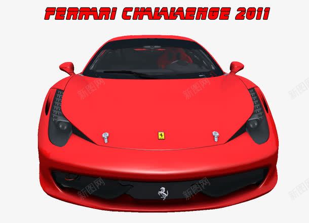 红色法拉利png免抠素材_88icon https://88icon.com Ferrari 交通车 产品实物 赛车 黑色车轮