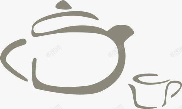 拾壶图png免抠素材_88icon https://88icon.com 品茶 字画 拾壶图 毛笔画 茶壶 茶文化