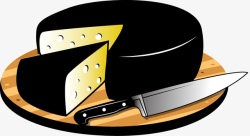 奶酪片插图矢量图素材