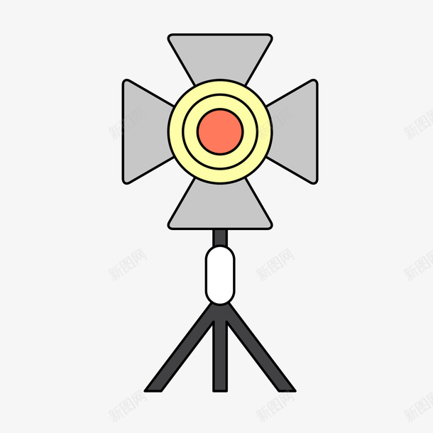 灰色手绘支架元素矢量图ai免抠素材_88icon https://88icon.com 反光 商务 圆圈 手绘 拍摄 支架 灰色 科技 装饰 矢量图