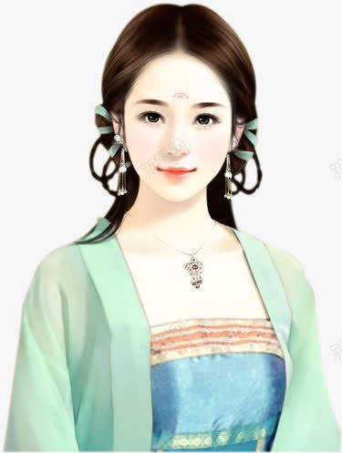 绿色裙子清秀女子png免抠素材_88icon https://88icon.com 女子 清秀 绿色 裙子