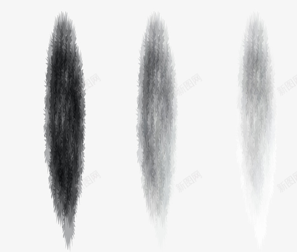 水墨笔刷矢量图eps免抠素材_88icon https://88icon.com 水墨 笔刷 矢量图