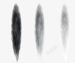 水墨笔刷矢量图素材