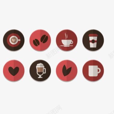 咖啡店应用图标图形图标