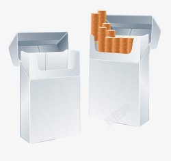 白色烟盒素材