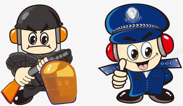 小警察矢量图ai免抠素材_88icon https://88icon.com 小警察 警察 矢量图