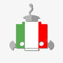 BOT国旗它意大利意大利机器人素材