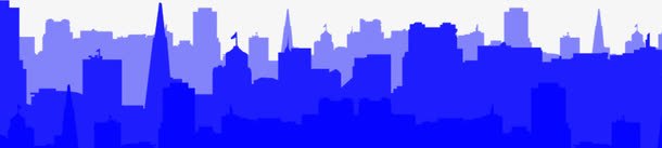 蓝色背景城市建筑海报png免抠素材_88icon https://88icon.com 城市 建筑 海报 背景 蓝色