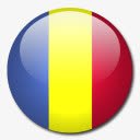 罗马尼亚国旗国圆形世界旗素材
