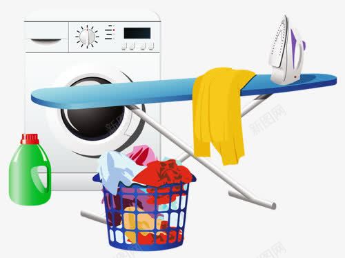 洗衣服png免抠素材_88icon https://88icon.com 保洁 打扫 清洁 清洁工具