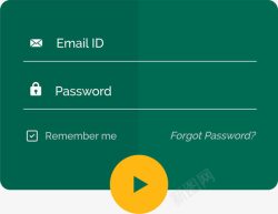 墨绿色用户登陆界面素材