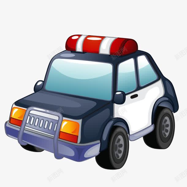 卡通警车png免抠素材_88icon https://88icon.com 卡通画 汽车 警车 车