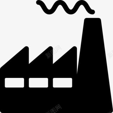整治污染工厂的烟囱图标图标