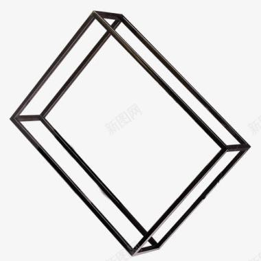长方形立体盒长方形立体图标图标