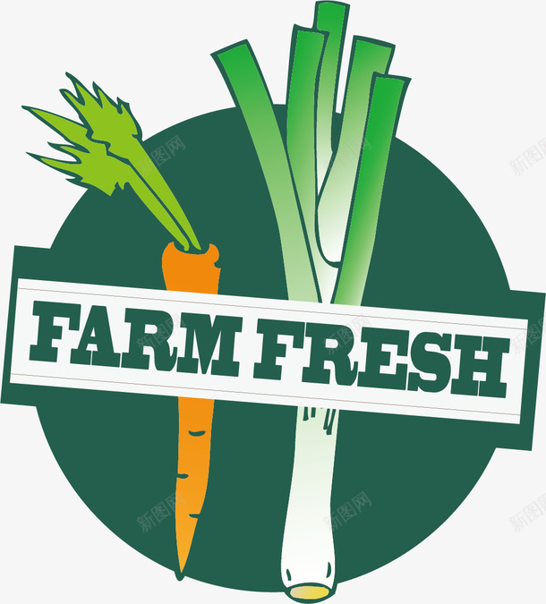 蔬菜简约标签png免抠素材_88icon https://88icon.com FARM FRESH 免抠PNG 卡通标签 新鲜蔬菜 新鲜食品 绿色蔬菜 英文