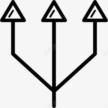 三三箭图标图标