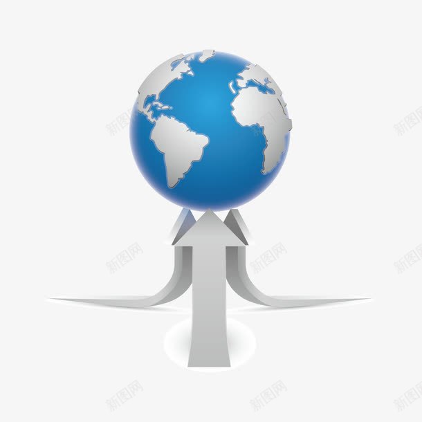创意地球元素png免抠素材_88icon https://88icon.com 地球 指示标 蓝色