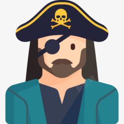 幻想的性格海盗图标高清图片