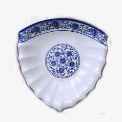 创意手绘陶瓷白色盘子素材