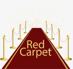颁奖典礼红色地毯矢量图素材