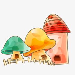 蘑菇房子素材
