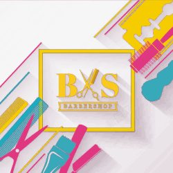 彩色理发店广告素材