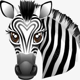 斑马世界动物偶像png免抠素材_88icon https://88icon.com zebra 斑马