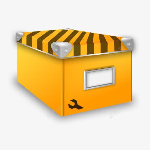 工具箱png免抠素材_88icon https://88icon.com 工具箱 长方体 黄色