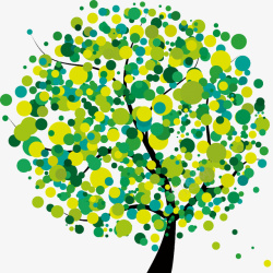 绿色清新创意树素材