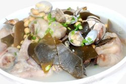 美味海带炖猪脚汤素材