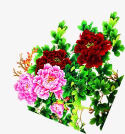 中秋节手绘活动花朵素材