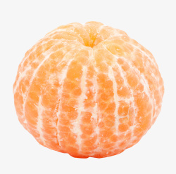 橘子橙子剥皮的水果素材