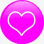 粉色圆形爱心医疗图标图标