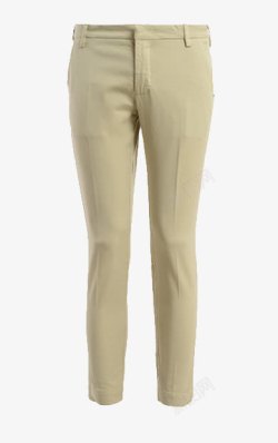 混纺ENTREAMIS米色混纺男士长裤高清图片