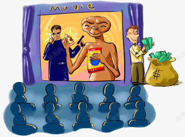 看外星人的观众png免抠素材_88icon https://88icon.com 卡通观众 围观外星人 看外星人 观众