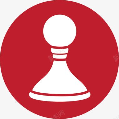 红围裙国际象棋游戏红智力游戏图标图标