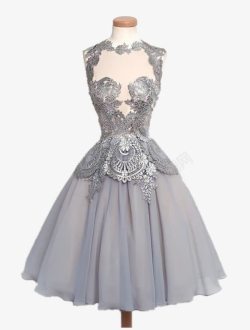 灰色小礼服素材