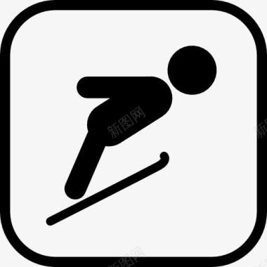 跳台跳台滑雪的标志图标图标