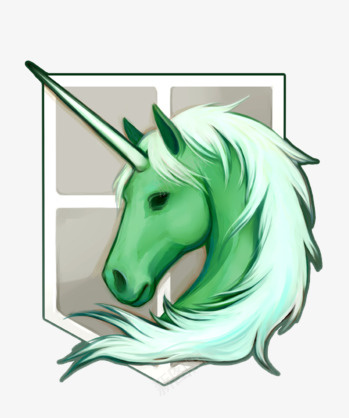 头上长犄角的绿色马psd免抠素材_88icon https://88icon.com 犄角 绿色 马 魔幻