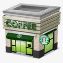 绿色视频绿色coffee建筑图标图标