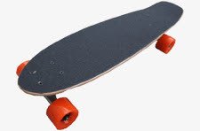 灰色滑板png免抠素材_88icon https://88icon.com Skateboard 产品实物 代步 红色滑轮 表演工具