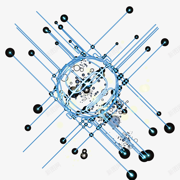 科技线条矢量图ai免抠素材_88icon https://88icon.com 创意线条 科技素材 矢量图