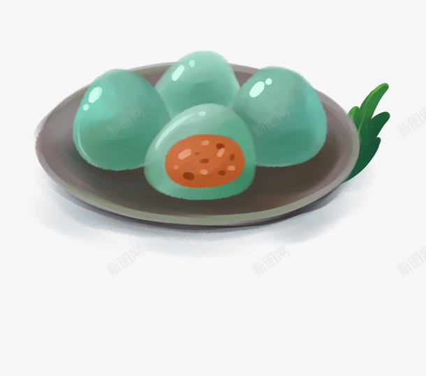 手绘节日饮食插图盘与青团png免抠素材_88icon https://88icon.com 手绘 插图 清明节 盘 节日饮食 青团 食物