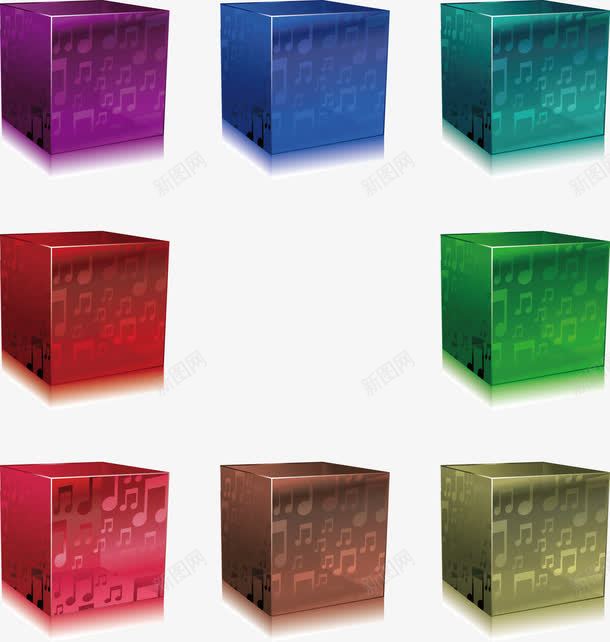 彩色立方体png免抠素材_88icon https://88icon.com 体积 彩色 彩色立方体 立方体