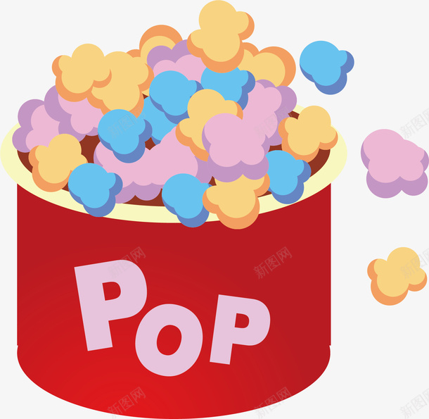 爆米花片矢量图ai免抠素材_88icon https://88icon.com 一桶爆米花 手绘爆米花 爆米花 矢量爆米花 矢量图