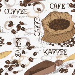 咖啡豆底纹矢量图素材