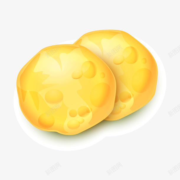 金色面饼psd免抠素材_88icon https://88icon.com 圆形 素材 金色 面饼