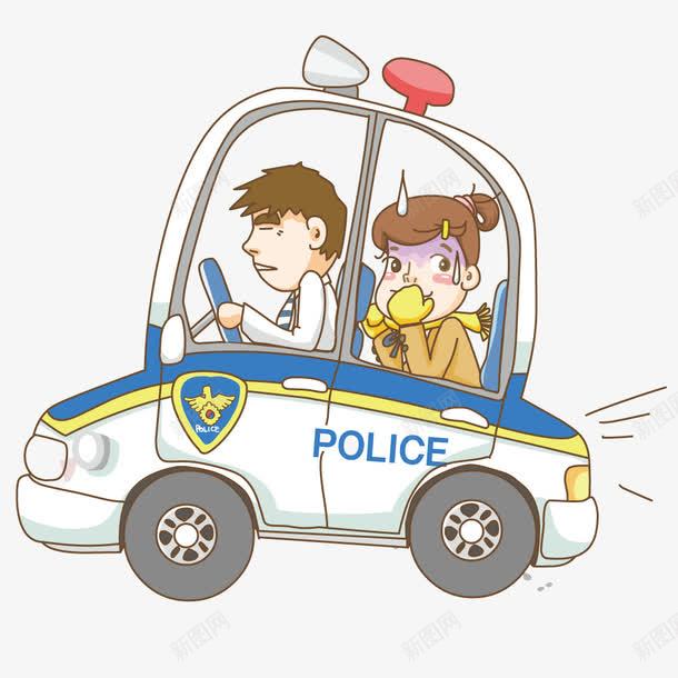 警车上的犯人矢量图ai免抠素材_88icon https://88icon.com 创意 手绘 犯人 犯罪 警察 警车 矢量图