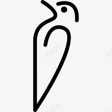 鸟的轮廓变图标图标