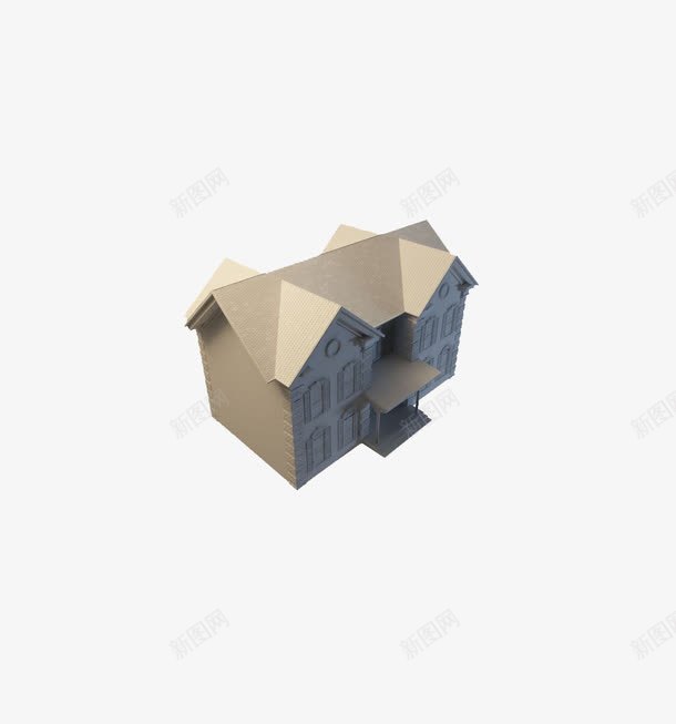 3D住宅房psd免抠素材_88icon https://88icon.com 3D 住宅 房 房子